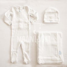 Load image into Gallery viewer, Little Parni K431 Baby Logo 3PC Set - White / Blue