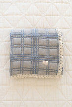 Load image into Gallery viewer, New Grain French Plaid Blanket - Bluebell