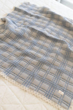 Load image into Gallery viewer, New Grain French Plaid Blanket - Bluebell