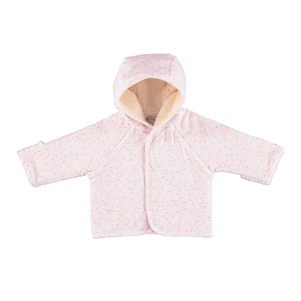 Bebe Organic Idra Jacket - Pink Leaves