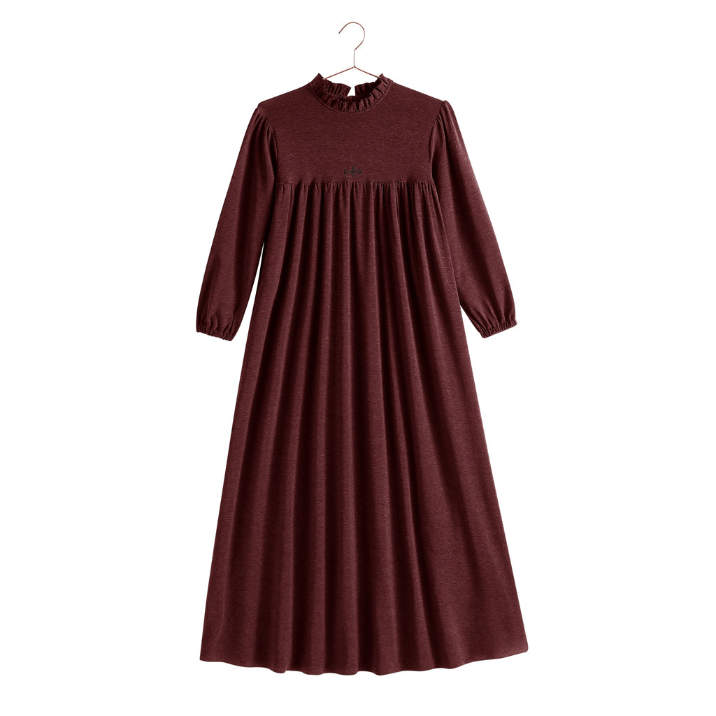 Retro Kid Isla Maxi Soft Sweater Dress - Burgundy