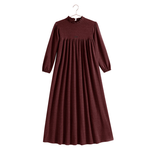 Retro Kid Isla Maxi Soft Sweater Dress - Burgundy