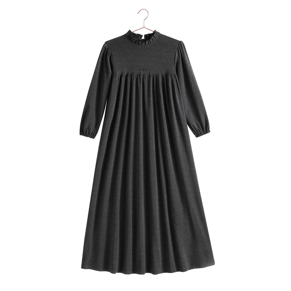 Retro Kid Isla Maxi Soft Sweater Dress - Heather Grey