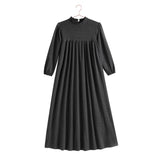 Retro Kid Isla Maxi Soft Sweater Dress - Heather Grey