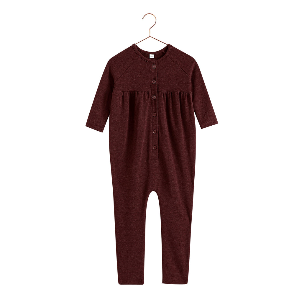 Retro Kid Isla Soft Sweater Baby Romper - Burgundy