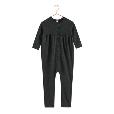 Retro Kid Isla Soft Sweater Baby Romper - Heather Grey