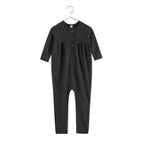 Retro Kid Isla Soft Sweater Baby Romper - Heather Grey