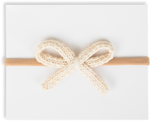 Load image into Gallery viewer, Adora Ivory Crochet Mini Headband