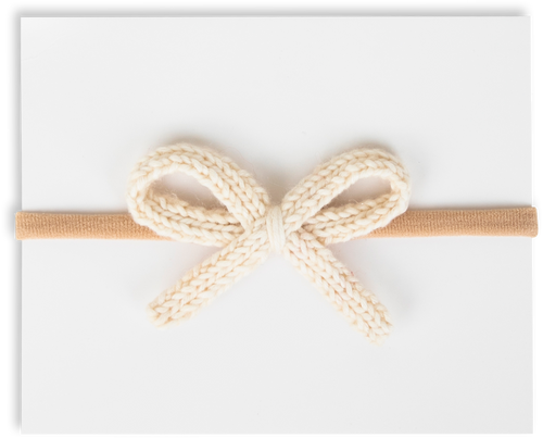 Adora Ivory Crochet Mini Headband