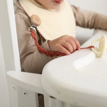 Load image into Gallery viewer, Adora Ivy Macrame Pacifier Clip - Rosewood