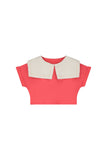 Little Creative Factory Coral Odissey Crop Sweatshirt