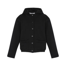 Load image into Gallery viewer, Parni Hoodie Jacket with Snaps-Black