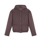 Parni Hoodie Jacket with Snaps-Grape