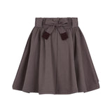 Parni Short Skirt w. Drawstring-Grape