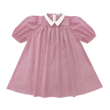 Load image into Gallery viewer, Little Parni K401 Girls Striped Dress - Pink/White