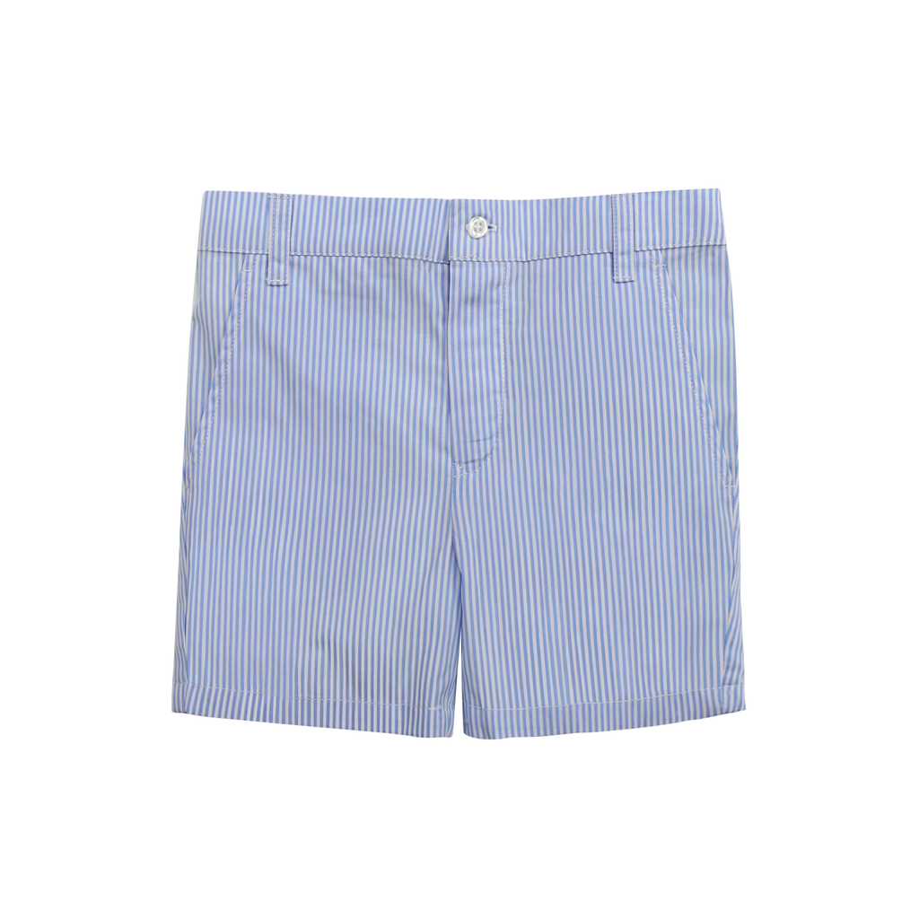 Little Parni K403 Boy's Striped Short - Blue/White