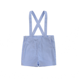 Little Parni K405 Boy's Striped Overalls - Blue/White