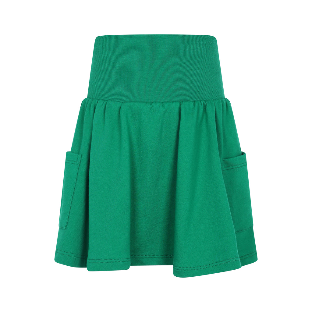 Little Parni K416 Short Tiered Skirt - Green (Measurements Below)