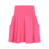 Little Parni K416 Short Tiered Skirt - Hot Pink (Measurements Below)