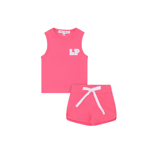 Little Parni K423 Baby Tank Set - Hot Pink