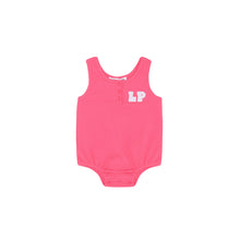 Load image into Gallery viewer, Little Parni varsity  K424 Baby Bubble Romper - Hot Pink