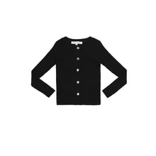 Load image into Gallery viewer, Little Parni Rhinestone Cardigan K443 - Black