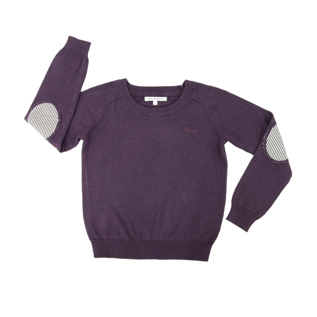 Little Parni Boys Knit Sweater K447 - Plum