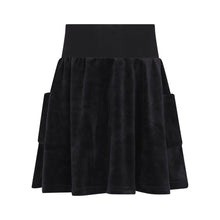 Load image into Gallery viewer, Little Parni Girls Velour Skirt K456 - Black