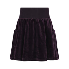 Load image into Gallery viewer, Little Parni Girls Velour Skirt K456 - Plum