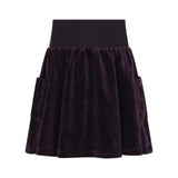 Little Parni Girls Velour Skirt K456 - Plum