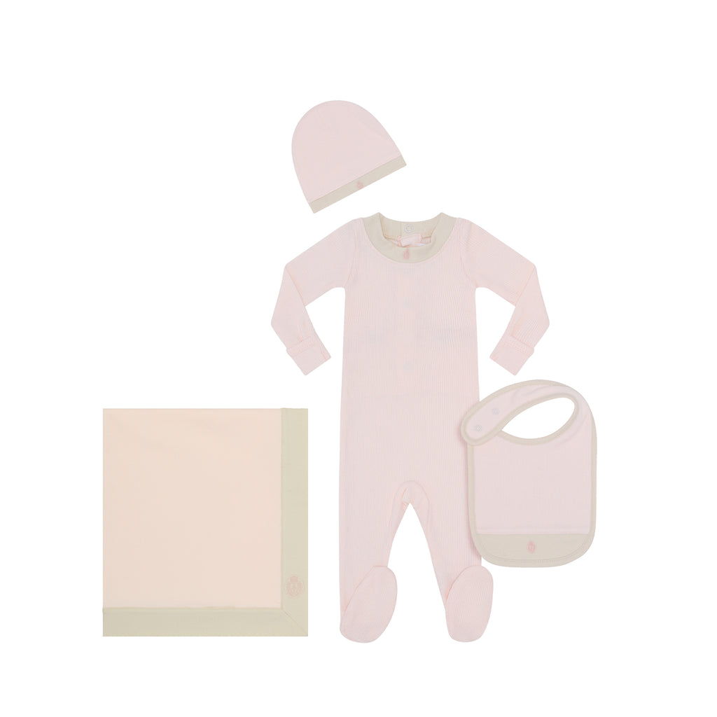 Little Parni Baby Logo Layette Set K459 - Pink (STUNNING COLOR,PIC NOT ACCURATE)