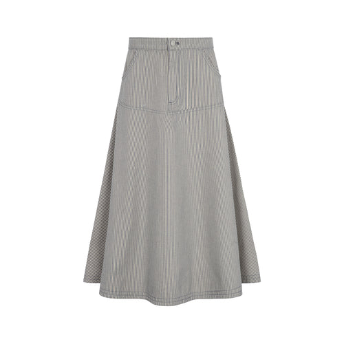 Little Parni Denim Teen Skirt K504 - Striped Denim