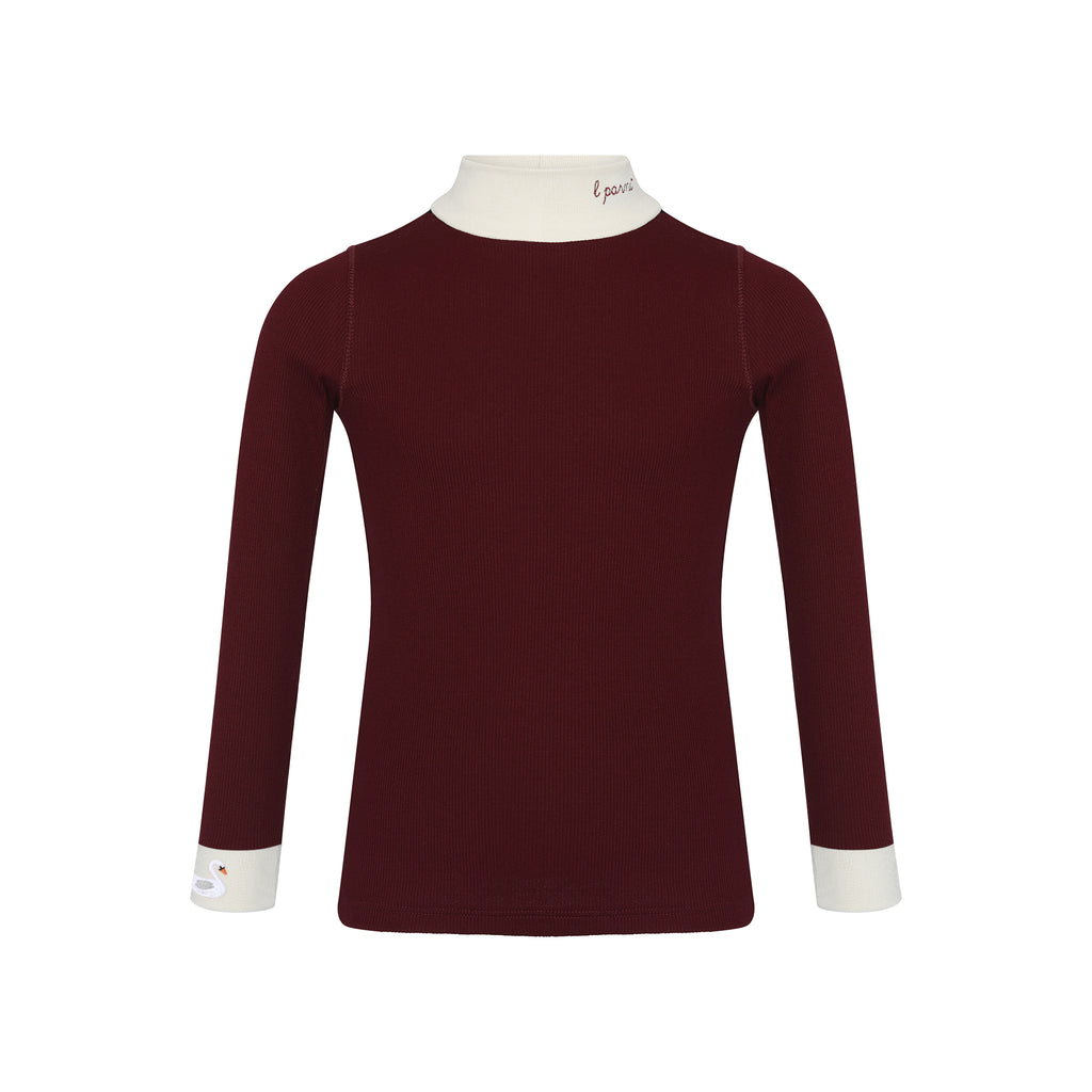 Little Parni Turtleneck (K544) - Burgundy