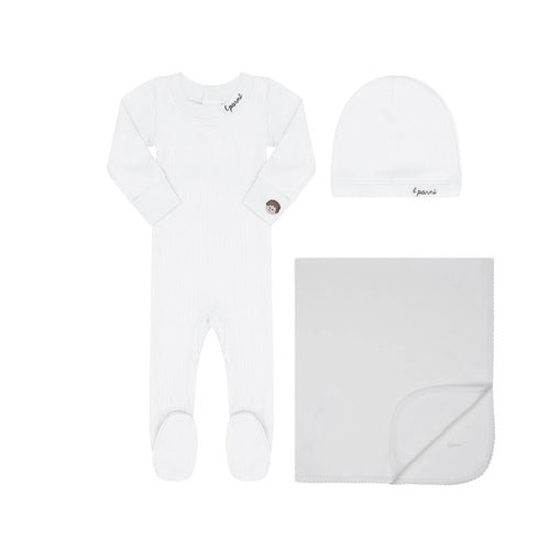 Little Parni Boys Baby Layette Set (K548) - Ivory