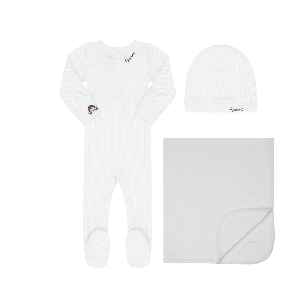 Little Parni Girls Baby Layette Set (K549) - Ivory