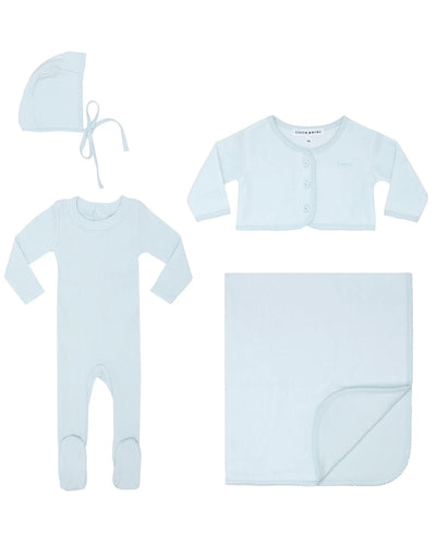 Little Parni Baby Gift Box Layette Set + Blanket (K550) - Light Blue