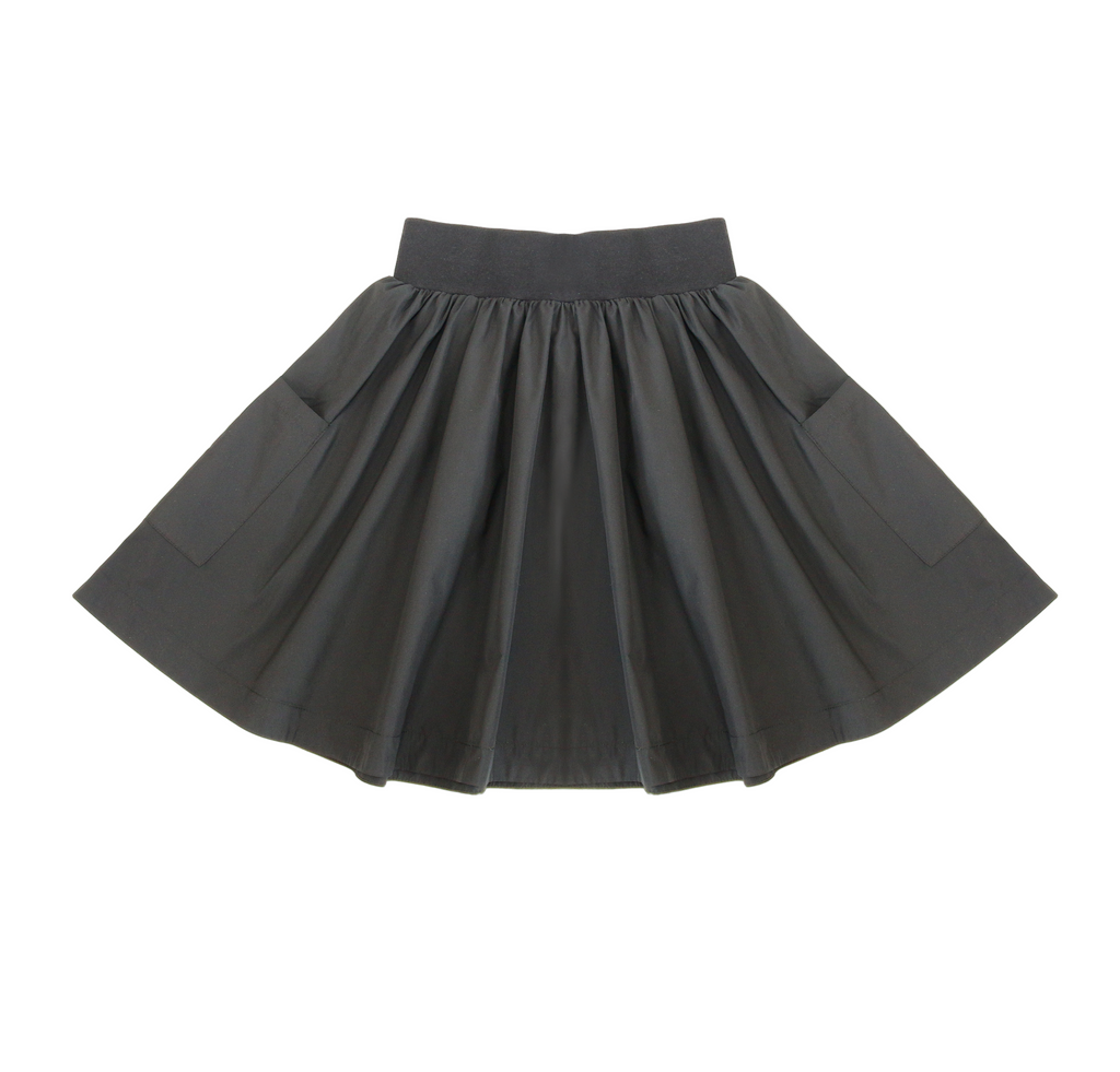 Little Parni Taffeta Skirt (K557) - Black