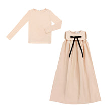 Load image into Gallery viewer, Little Parni Taffeta Maxi Bow Jumper (K560) - Pink
