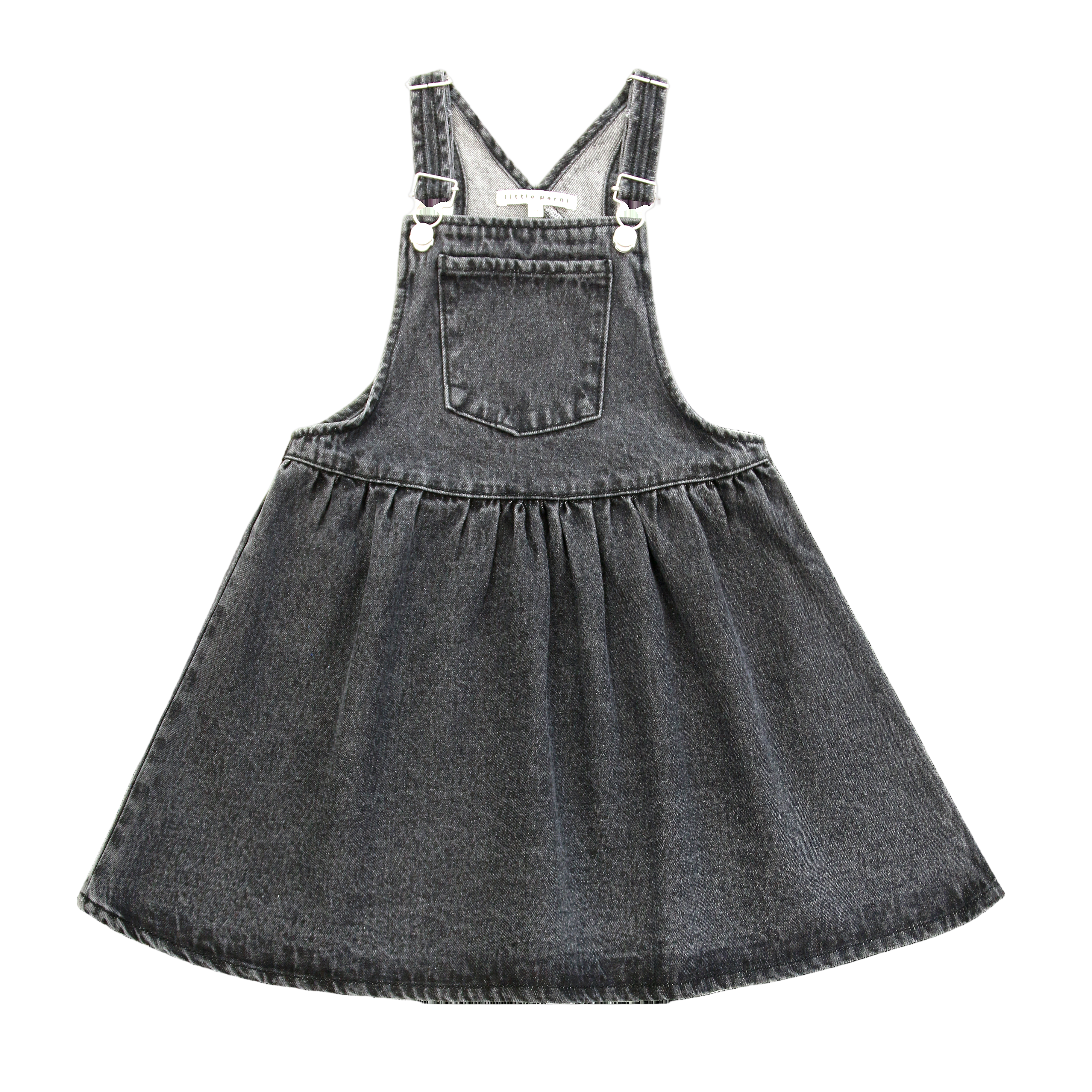 Little Parni Black Denim Pinafore Dress (K569) Little Parni Black Denim Pinafore Dress (K569)