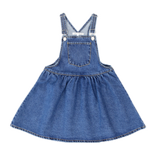 Load image into Gallery viewer, Little Parni Blue Denim Pinafore Dress (K569)
