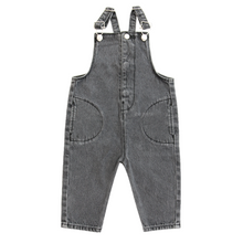 Load image into Gallery viewer, Little Parni Black Denim Overalls (K577)