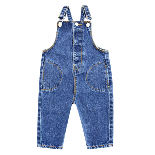 Little Parni Blue Denim Overalls (K577)