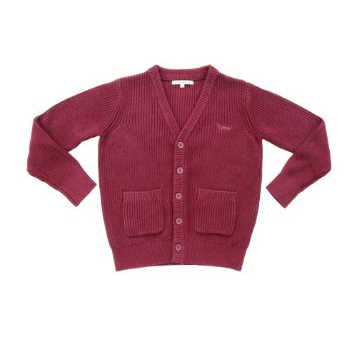 Little Parni Classic Boys Cardigan (K584) - Burgundy