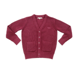Little Parni Classic Boys Cardigan (K584) - Burgundy