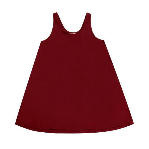 Little Parni Taffeta Jumper (K589) - Burgundy
