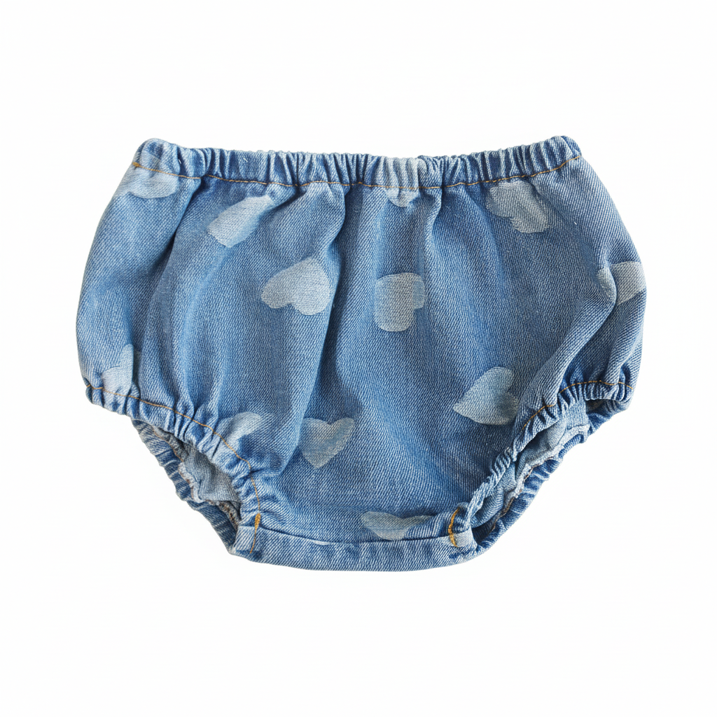 Little Parni Denim Heart Bloomer (K601)