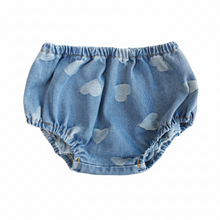 Load image into Gallery viewer, Little Parni Denim Heart Bloomer (K601)