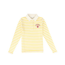 Load image into Gallery viewer, Little Parni Wide Striped Teen Polo (K616) - Yellow/Ivory