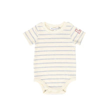 Load image into Gallery viewer, Little Parni Wide Striped Onesie (K617) - Grey/Ivory