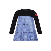 Load image into Gallery viewer, Little Parni Varsity Mock Jumper (K618) - Royal Blue/White (Long Sleeve)